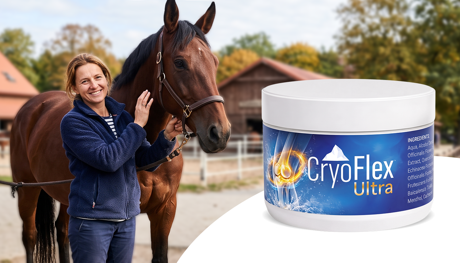 Alicja Szymanek od 28 lat zajmuje się końmi wyścigowymi. To dzięki jej wiedzy powstał preparat CryoFlex Ultra.